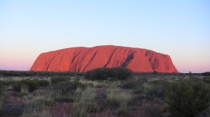 Uluru at sunset Uluru at sunset